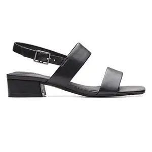 Clarks Seren25 Strap Black Leather UK-3