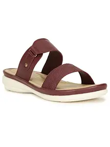 Bata Comfit womens E-MALCOME Red Flat Sandal - 4 UK (6715869)