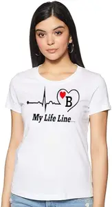 Printed, Typography Women Round Neck White T-Shirt CW_WPRNT#B001-XXL