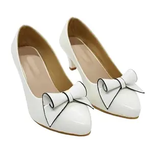 AASHEEZ Womens Bellies Shoes heeles Footwear for Girls Womens Shoes for Womens White