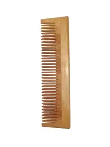 Neem Comb, Wooden Comb | Hair Growth, Hairfall, Dandruff Control | Hair Straightening, Frizz Control | Comb for Men, Women | Set of 3 | (Pure Neem Wood Lilly Wide Comb)