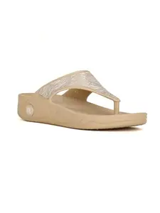 Bata Women's Platform Heel Sandal - BEIGE (6 UK) (5728145)