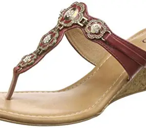 Inc.5 Women Maroon Fashion Sandals-2 UK/India (35 EU) (480)