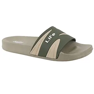 WELCOME Soft Men's Slippers/Sliders with Cushion FootBed for Adult | Comfortable & Light Weight | Stylish & Anti-Skid | Waterproof & Regular Flip Flops for Gents/Boys, M-WALK-MHD_9