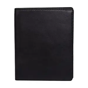 Leatherman Fashion LMN Genuine Leather Black Men's Card Holder (5 Card Slots)