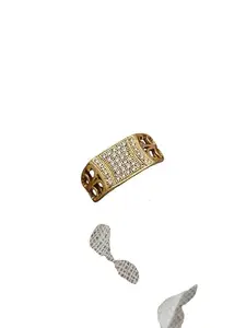 Stylish Men's Designer Ring Diamond Gold Ring For Men Ring/Gold Ring||JEWELRYRING-156-24