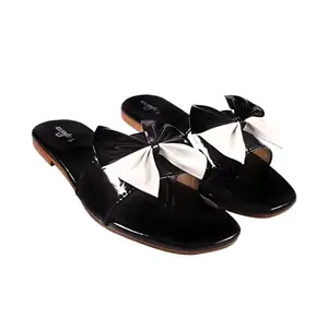 Laporra Flats & Sandals Material - Synthetic & Sole -TPR Slip-On D. tai Black 7