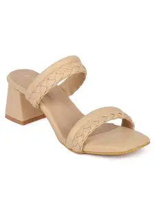 ICONICS Women Heeled Sandals,Beige,37
