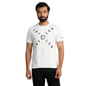 Royal Enfield K1F UNFOLLOW T-Shirt White 1.12 m XL | Material: 100% Cotton | Fabric: Single Jersey | Type: Crew Neck | Style : K1F UNFOLLOW T-Shirt | Gender: Men's