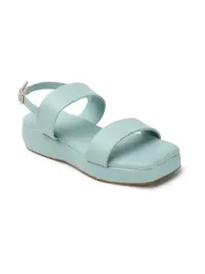 ICONICS Women's Fashionable Backstrap Comfortable Sandals Colour-Sky Blue, Size-UK 9