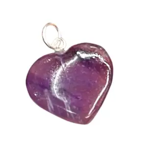 Amethyst Heart pendant for mind healing