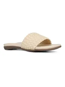 Inc.5 Womens Beige Casual Solid One Toe Slip-On Flats