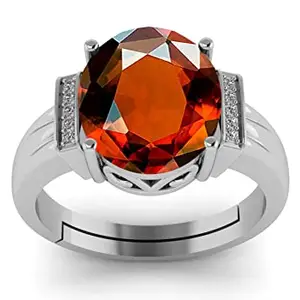 NAMDEV GEMS 12.25 Ratti 11.50 Carat Certified Gomed Loose Gemstone Anniversary Silver Ring For Men And Women