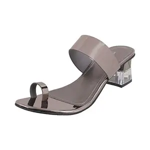 Metro Women Gun Metal Synthetic Sandals (40-2136-29-37) (Size 4 UK/India (37EU))