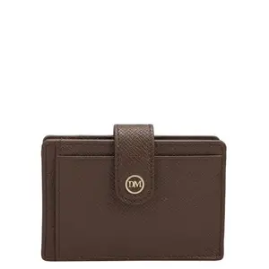 Da Milano Leather Card Holder for Men & for Women - Brown