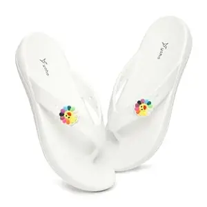 YOHO Women Slippers Drizzle Nova, Soft and Lightweight Flipflop Footwear for Woman with Charms, Home Wear Bathroom Chappal for ladies
