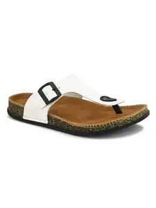 FASHION VICTIM 8021 Men's Fashion Slipper (White_6 UK)