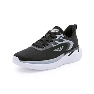 Red Tape Black Sports Shoes for Men- Lace-Up Shoes, Perfect Walking & Running Shoes for Men