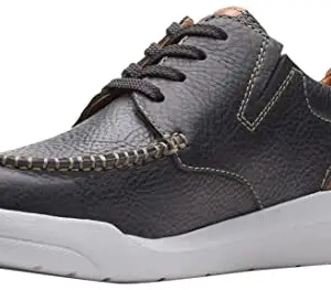 Clarks Men's Driftway Low Black Leather Lace-9 UK (26162950