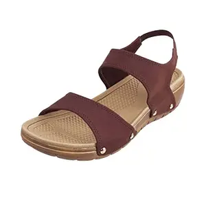 Metro Womens Synthetic Brown Sandals (Size (8 UK (41 EU))