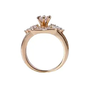 MYBLINGG ARTIFICIAL RING ROSE GOLD ROYAL SOLITAIRE MODERN FASHIONABLE MBRG06