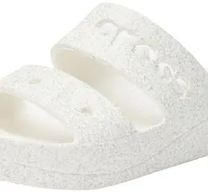 Crocs Baya Platform Glitter Sandal Whi