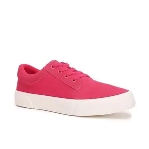 Tommy Hilfiger Suede Solid Pink Women Flat Sneakers (F23HWFW021) Size- 37