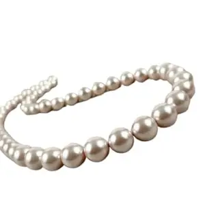 CruzStone Amazing Pink Pearl Necklace Original 54 Beads Necklace AAA+ Grade 6MM To 12MM Stylish Pink Pearl Necklace Akoya Pearl गुलाबी पर्ल नेकलेस सेट