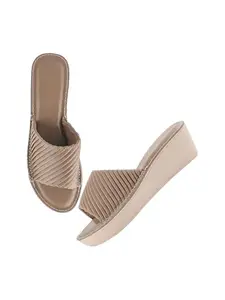 TRYME Glamorous Platform Heels Sandals Perfect for Every Occasion, Elegant & Fashionable Wedges For Womens & Girls