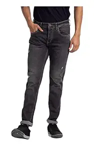 Spykar Men's Slim Fit Cotton Jeans (MANK02BB23CarbonBlack30_Carbon Black_30)