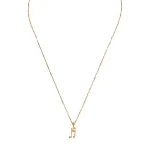 Mia by Tanishq Melodic Love Note 14 KT Gold Chain & Pendant