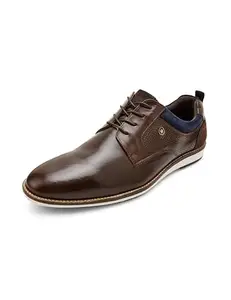 Louis Philippe Mens LPSCSMULS00349 Brown Casual Lace-up Shoes - 45 EU (LPSCSMULS00349)
