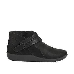 Clarks Women Black Boots-4 UK (37 EU) (26144477)