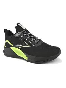ABROS Sports Adventure Shoes Made of Mesh and EVA Stylish Looking Comfortable Shoes (Black/F.Green 10)