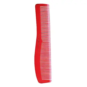 Scarlet Line Professional Large Handmade Regular Hair Dressing Comb, Wavy Shaped Fine Tooth Hand Crafted Hair Comb for Daily Styling_20.5 Cm_Fuchsia