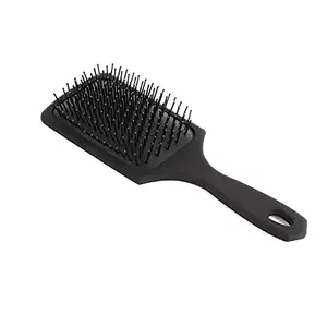 Prasadhkam Cushion Paddle Hair Brush (Black, Pack of 1)