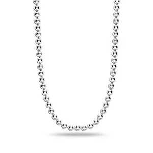 Amazon Brand - Nora Nico Men's Women's 925 Sterling Silver BIS Hallmarked Italian Ball-Chain Necklace 24 Inches