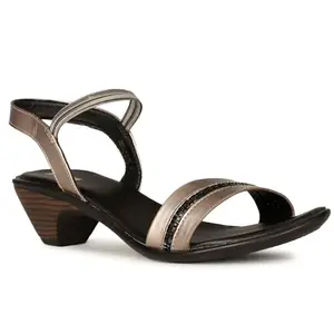 Bata Women's Lisbon Sandal (5612378_GUNMETAL_6 UK)