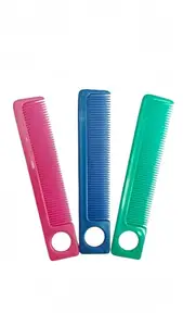VTL Pocket Hair Combs for Men, Travel Size, Multicolour, Pack of 3