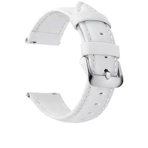 Olifin White Colors for Quick Release Leather Watch Band, Axus Leather Watch Strap 18Mm