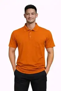 Walrus Men Stylish Solid Casual Polo Tshirt|Mars T Shirt with Pocket White Colour M Size|Breathable & Comfortable |Pack of 1|