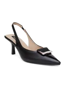 SHERRIF Women'S Black Color Stiletto Heel Pumps (Sf-4519-P-Black-40)