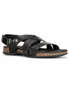 Hush Puppies Mens TEDD SANDAL E Black Sandal UK 8 (8646222)