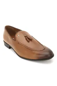 Louis Philippe Men's Tan Formal Shoes