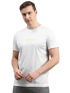 Classic Polo Men's Round Neck Polyester White Active Wear T-Shirt