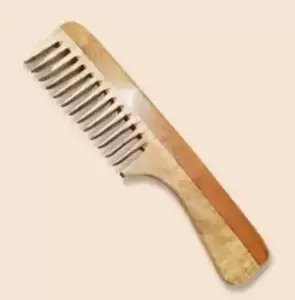 Feelhigh Neem Wood hair Comb Anti- Bacteria, Anti- dandruff, Good For Scalp