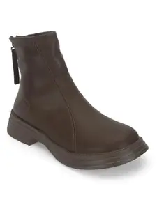 TRUFFLE COLLECTION Women's RS3688 Brown PU Boots - UK 6