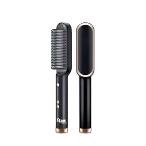 KTEIN Hair Straightener Brush: Effortless Styling, Fast Heating, Anti-Scald. Achieve salon-quality. Experience advanced technology, bid farewell to frizz, and embrace beautiful, confident hair.…
