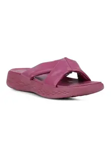 Bata Women's Mule Slippers – Comfortable & Trendy Slip-On Slippers for Everyday Wear Red