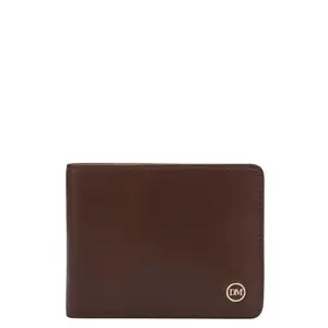 Da Milano Leather Money Clip with Multicard Slot - Brown (10040A)